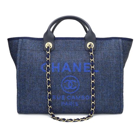 chanel deauville 2018 blue|chanel deauville tote small.